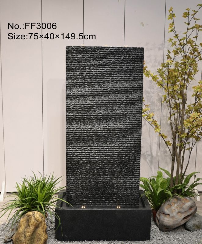 Custom Modern Indoor Outdoor Waterfall Fountain Water Feature