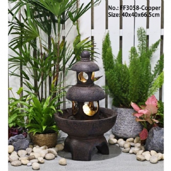 Outdoor Indoor Decorative Japanese Waterscape Flowing Water Fountain