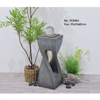 Modern Relaxation Faux Waterfall Garden Outdoor Water Feature Fountain