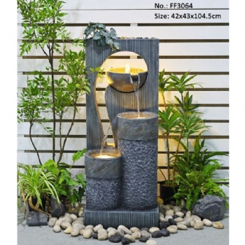 Outdoor Water Decor Fountain 41.14 Inches Garden Water Features