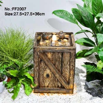 Handcrafted Garden Supplies: Resin Flowing Water Fountain