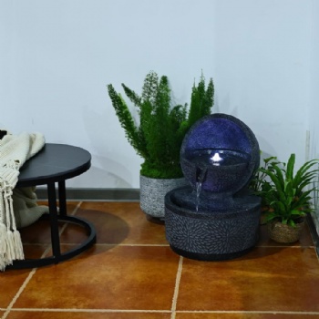 Decorative Fountains 24 Inches Water Fountain Outdoor with Ball