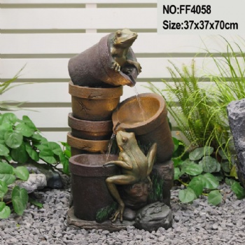Natural Style Outdoor Floor Garden Water Fountain Rocks Waterfall