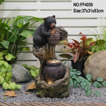 Natural Style Outdoor Floor Garden Water Fountain Rocks Waterfall