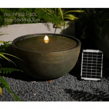 Circle Shape Yard Decor Garden Water Feature Outdoor Water Fountains