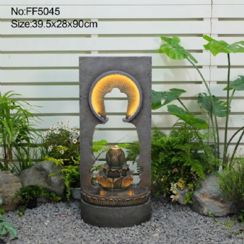 Zen Lotus Fountain for Indoor & Outdoor Decor