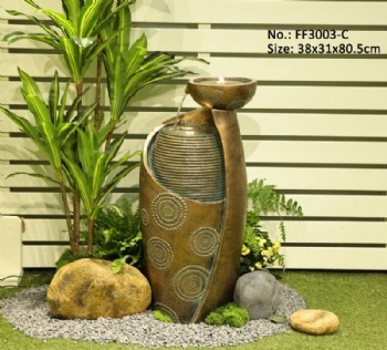 Jar Outdoor Water Fountain Garden Freestanding Fountain Living Room