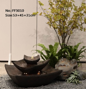 Garden Decor Indoor Water Fountains 3 Tier Cascading Water Feature