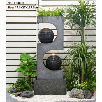 Gray Home Decor Indoor And Outdoor Water Fountain