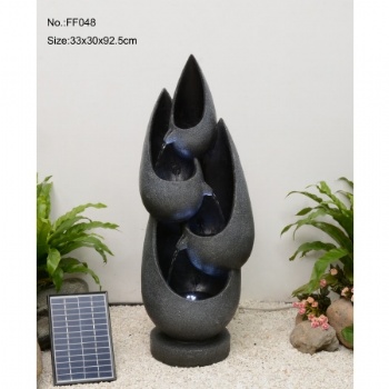 Creative Solar Powered Water Fountain Cascading Garden Feature